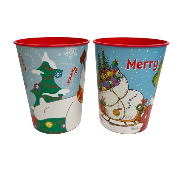 Lot of 4 Technimark Christmas Plastic Cups: Toy Story, Grinch, Peanuts, Frosty - Picture 6 of 9